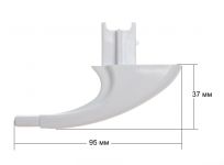 Крепление (стойка левая) ручки двери духового шкафа Gefest